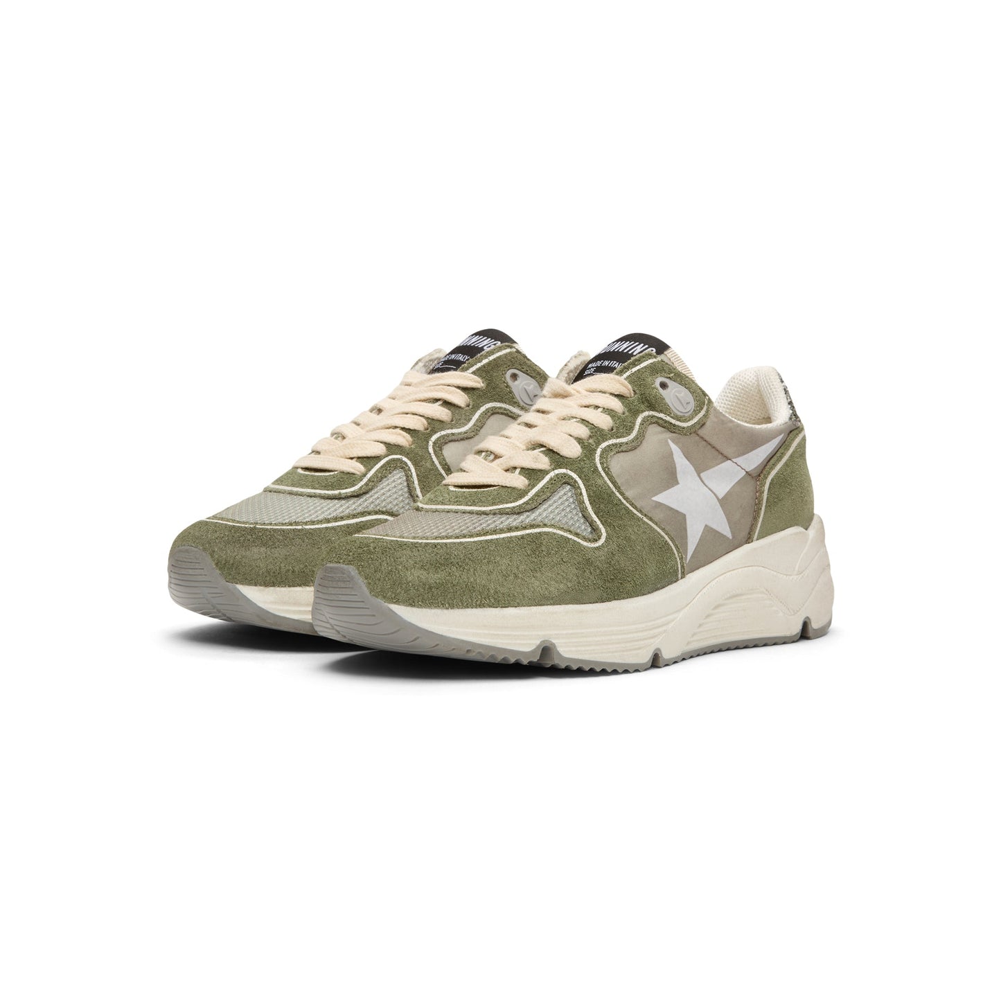 Golden Goose Running (Green/Silver)