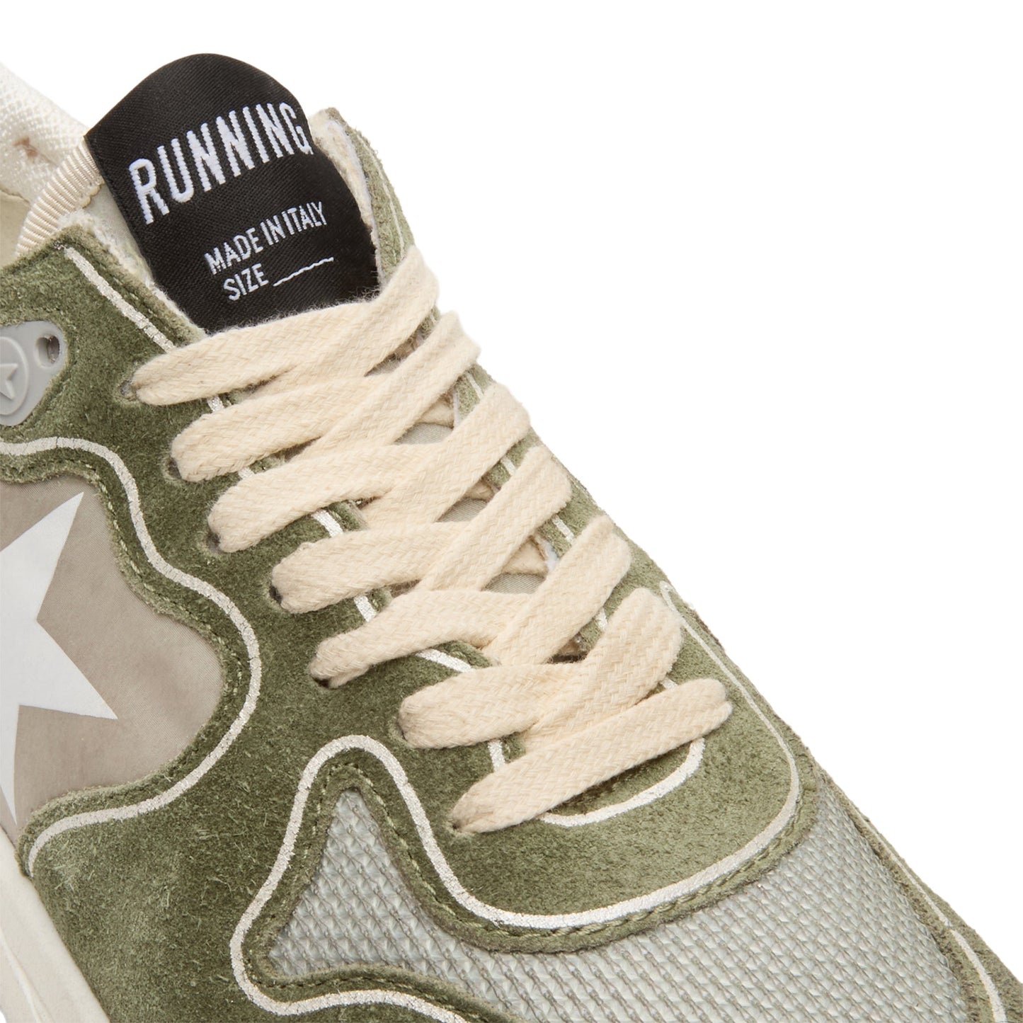 Golden Goose Running (Green/Silver)