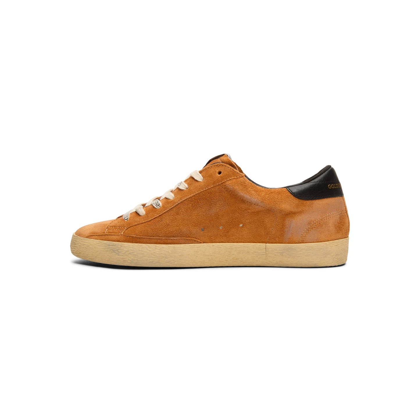 Golden Goose Super Star Suede Upper Toe And Tongue Leather Star Nappa Heel (Light Brown/Cream/Black)