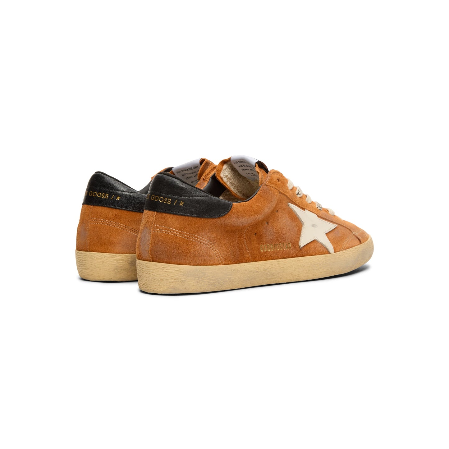 Golden Goose Super Star Suede Upper Toe And Tongue Leather Star Nappa Heel (Light Brown/Cream/Black)