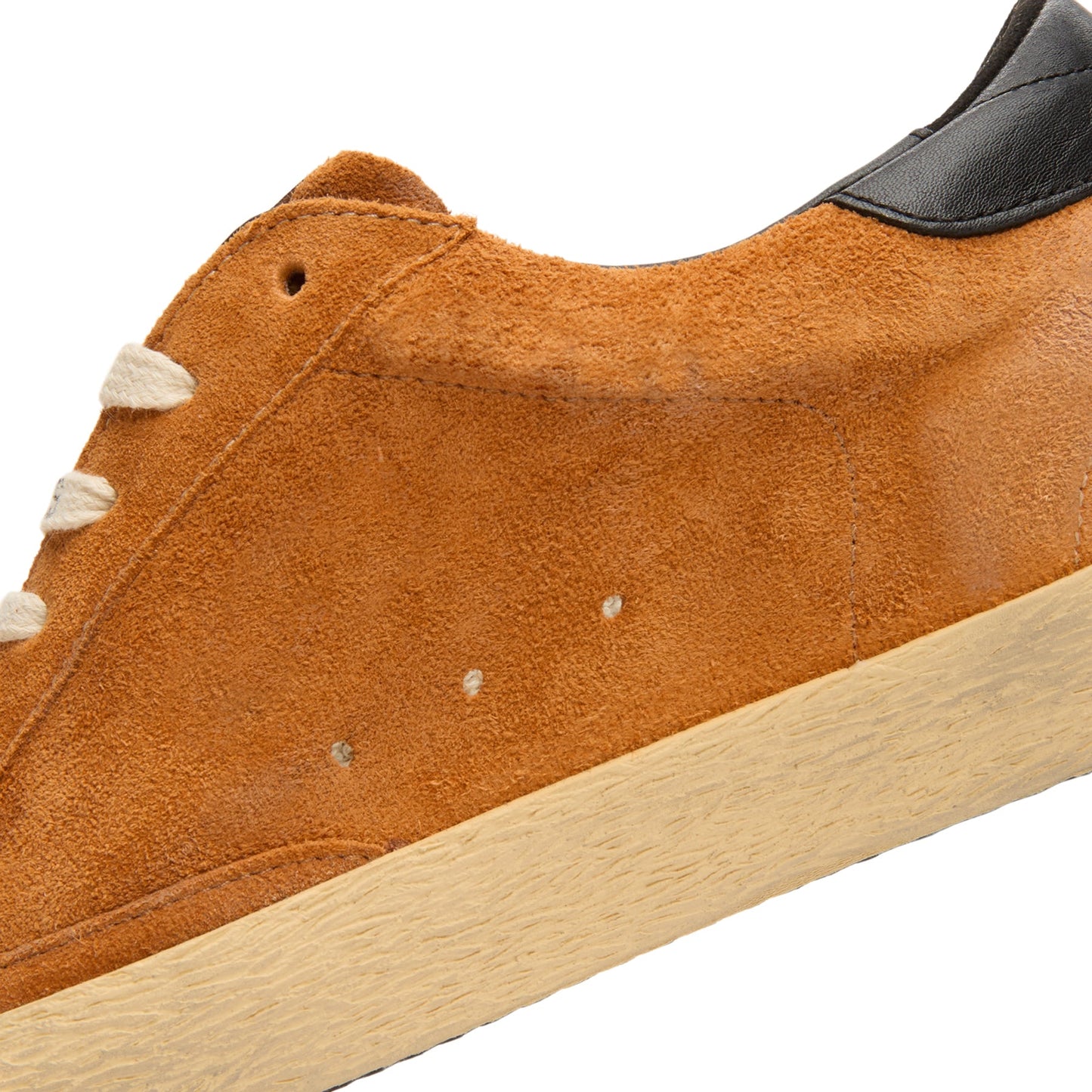Golden Goose Super Star Suede Upper Toe And Tongue Leather Star Nappa Heel (Light Brown/Cream/Black)