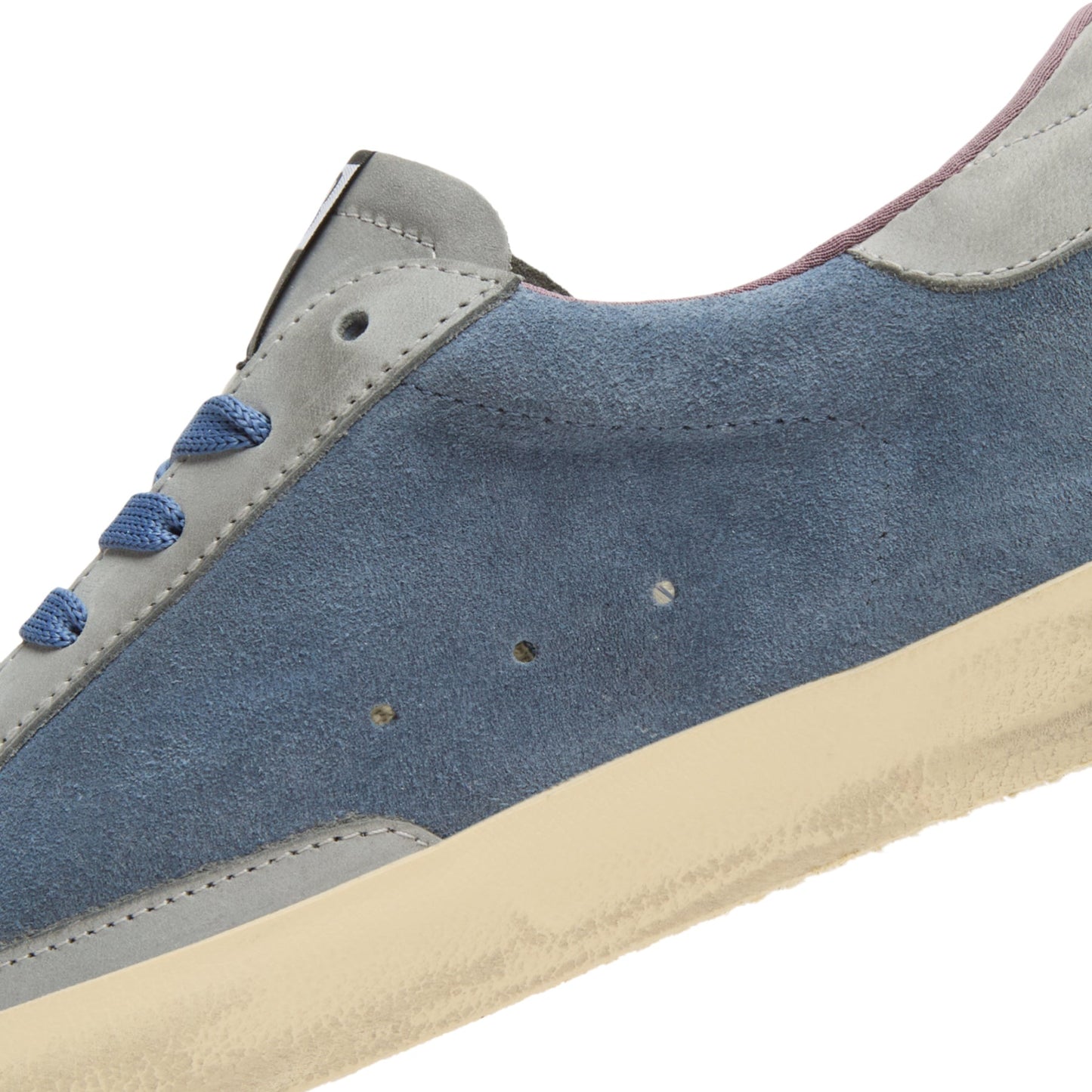 Golden Goose Super Star Suede And Nabuk Upper (Blue Denim/Silver Blue)