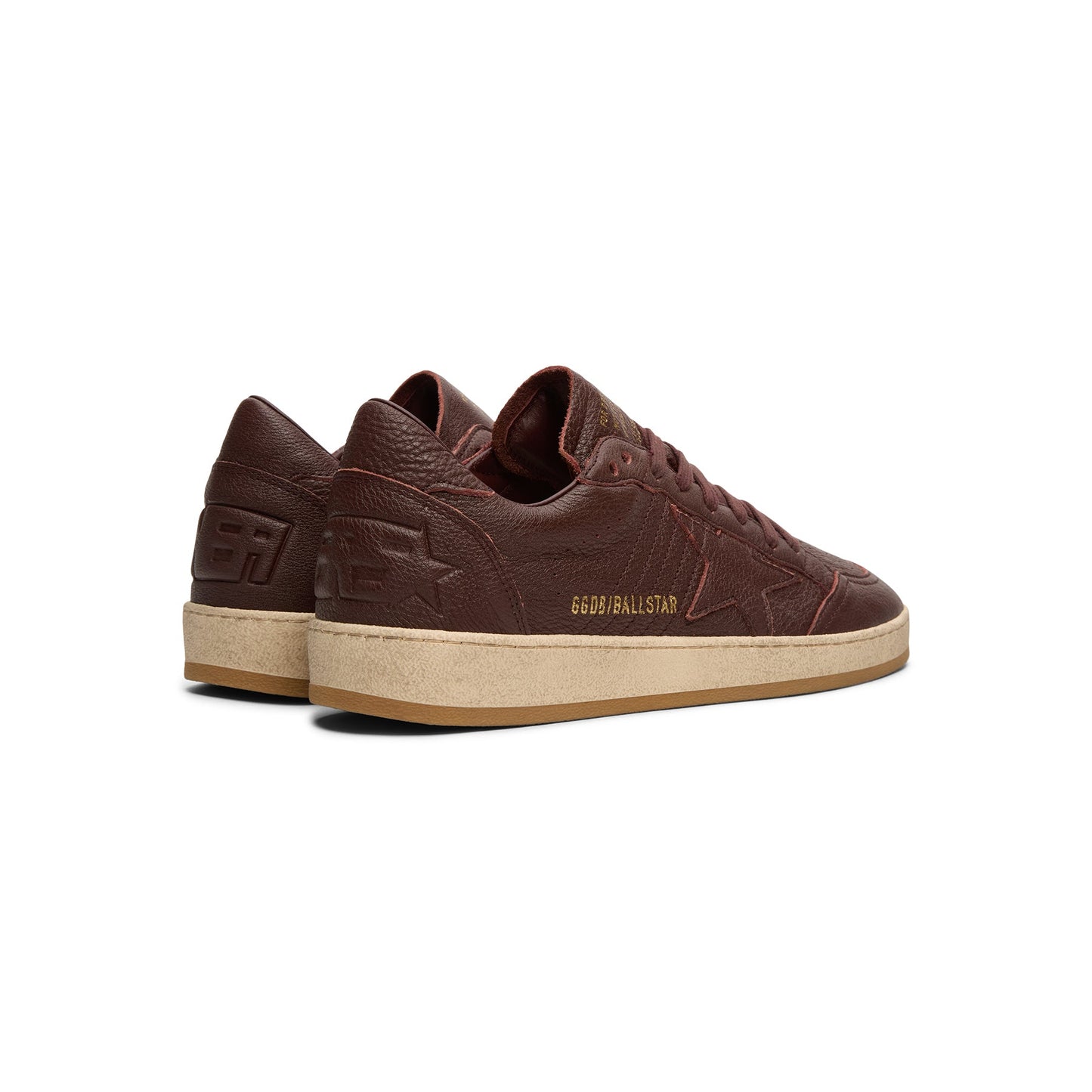 Golden Goose Ballstar Leather Upper Star Toe Spur (Bordeaux)