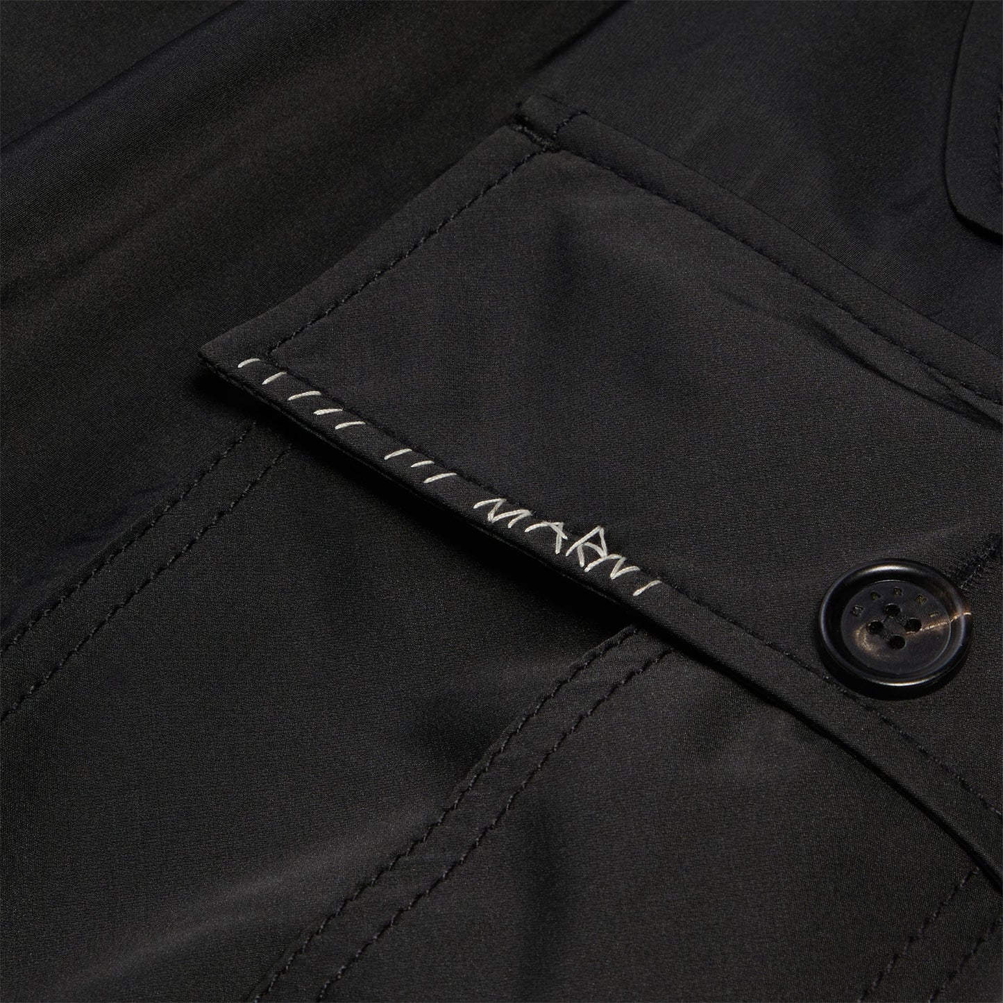 MARNI Water-repellent Taffeta Cargo Pants (Black)