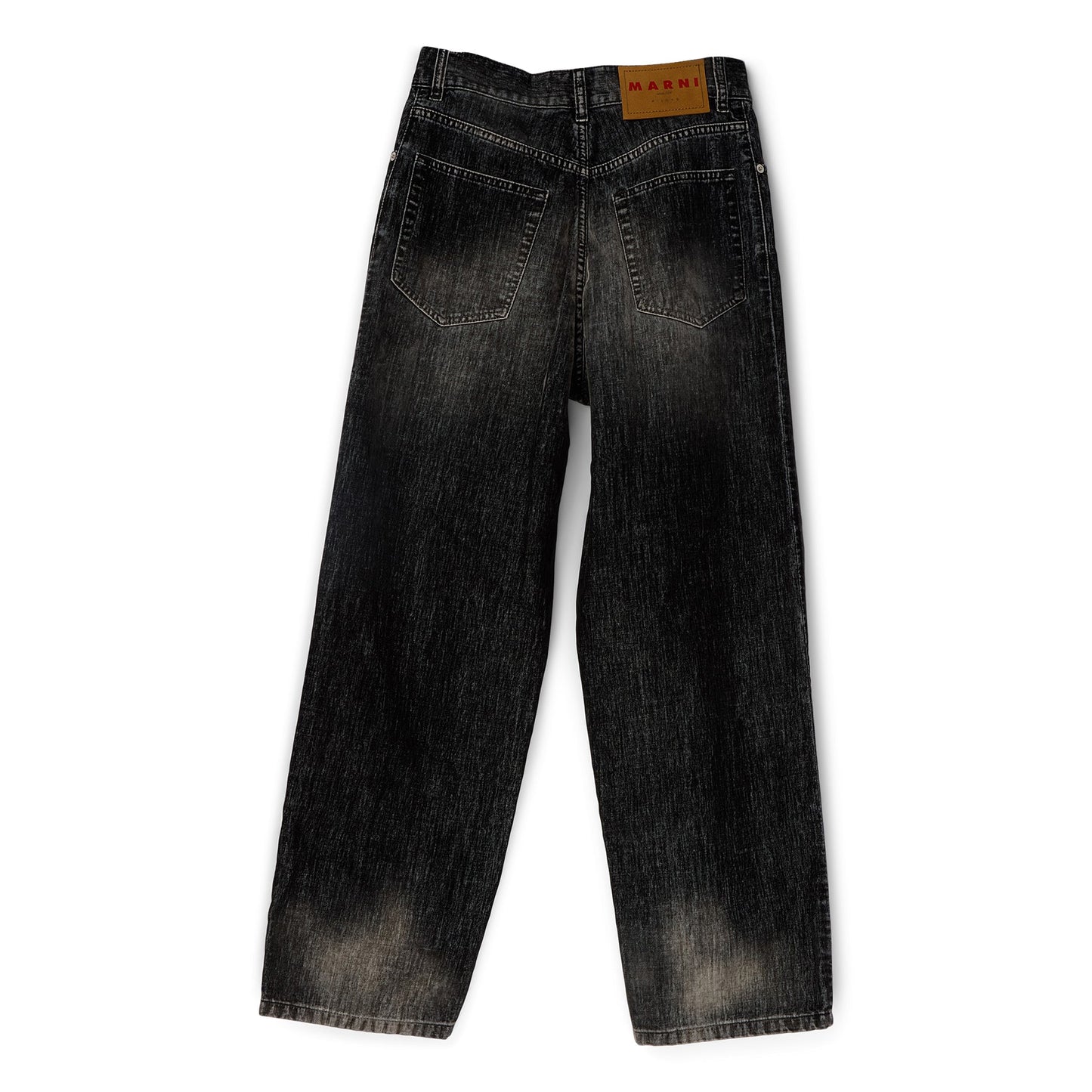 MARNI Flocked Denim Jeans (Black)