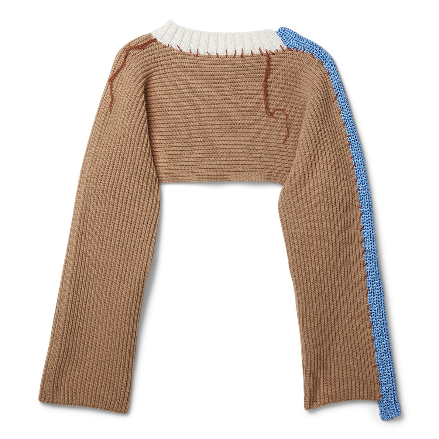 MARNI Cropped Roundneck Sweater (Dune)