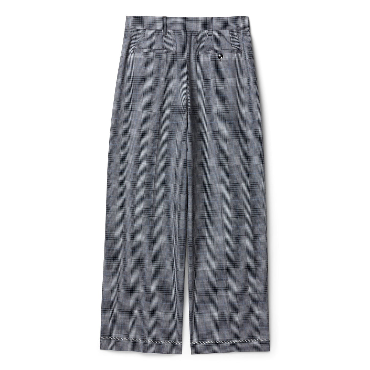 MARNI Prince of Wales Wool Check Trousers (Truffle)