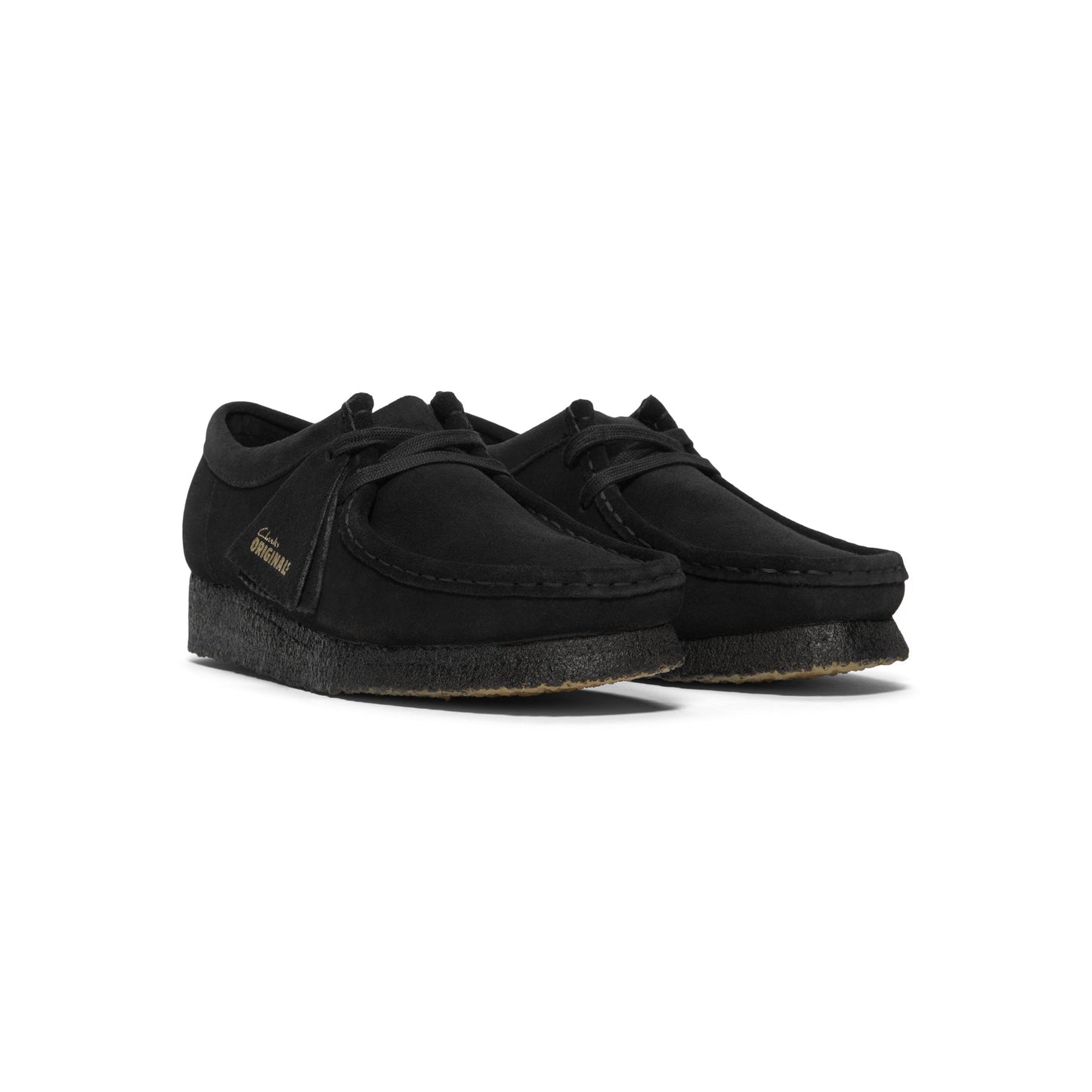 Clarks Womens Wallabee (Black Suede)