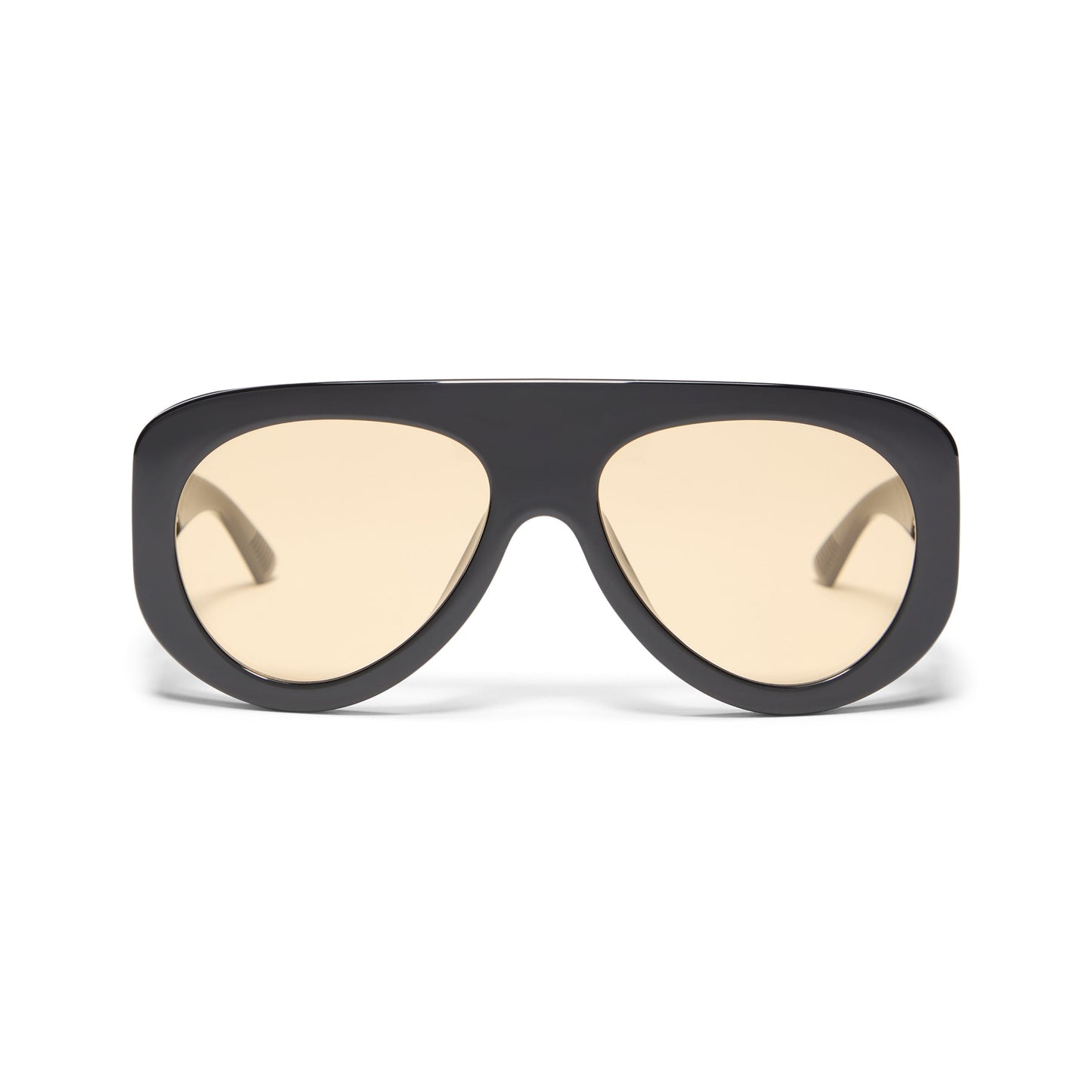 Bottega Veneta Aviator Sunglasses (Black/Orange)