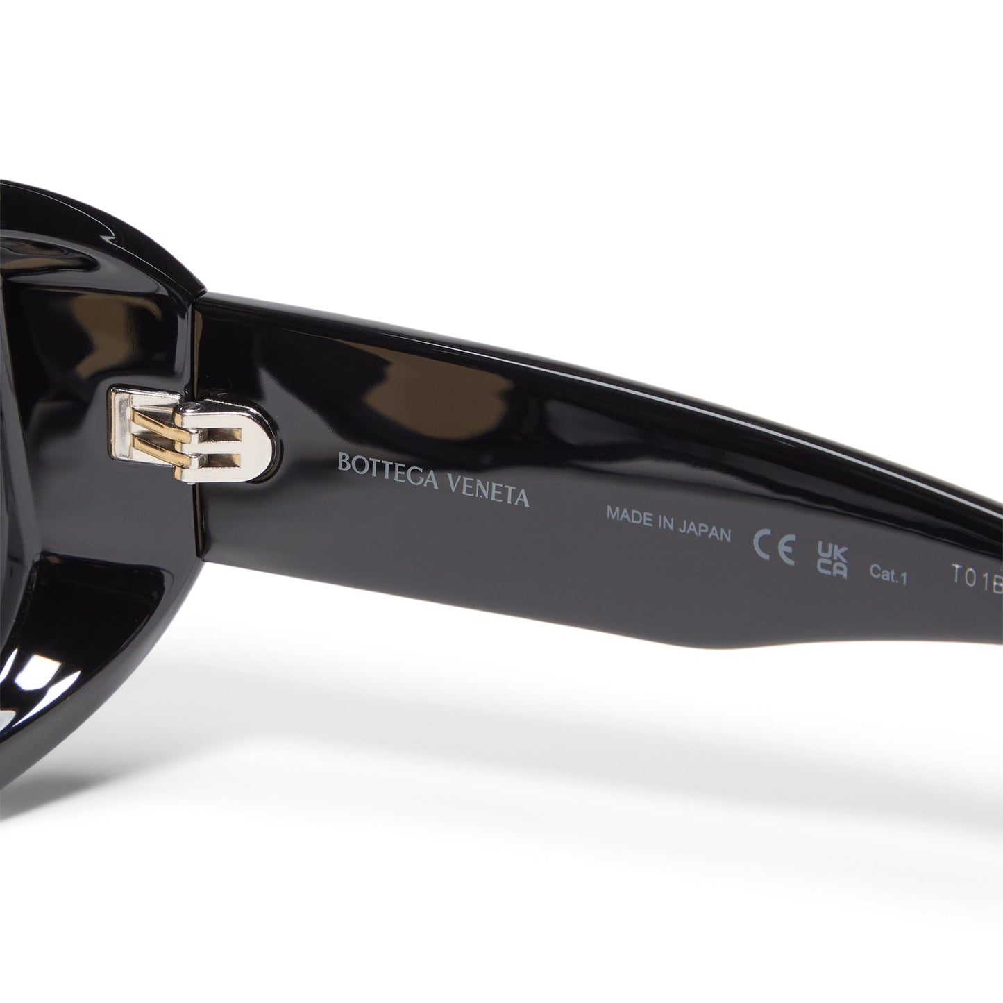 Bottega Veneta Aviator Sunglasses (Black/Orange)