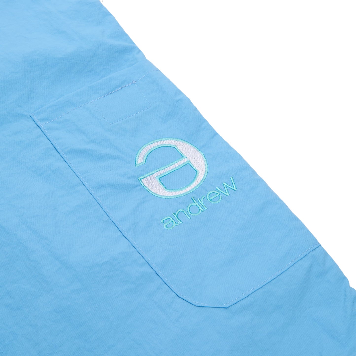 Andrew Long Cinch Shorts (Baby Blue)