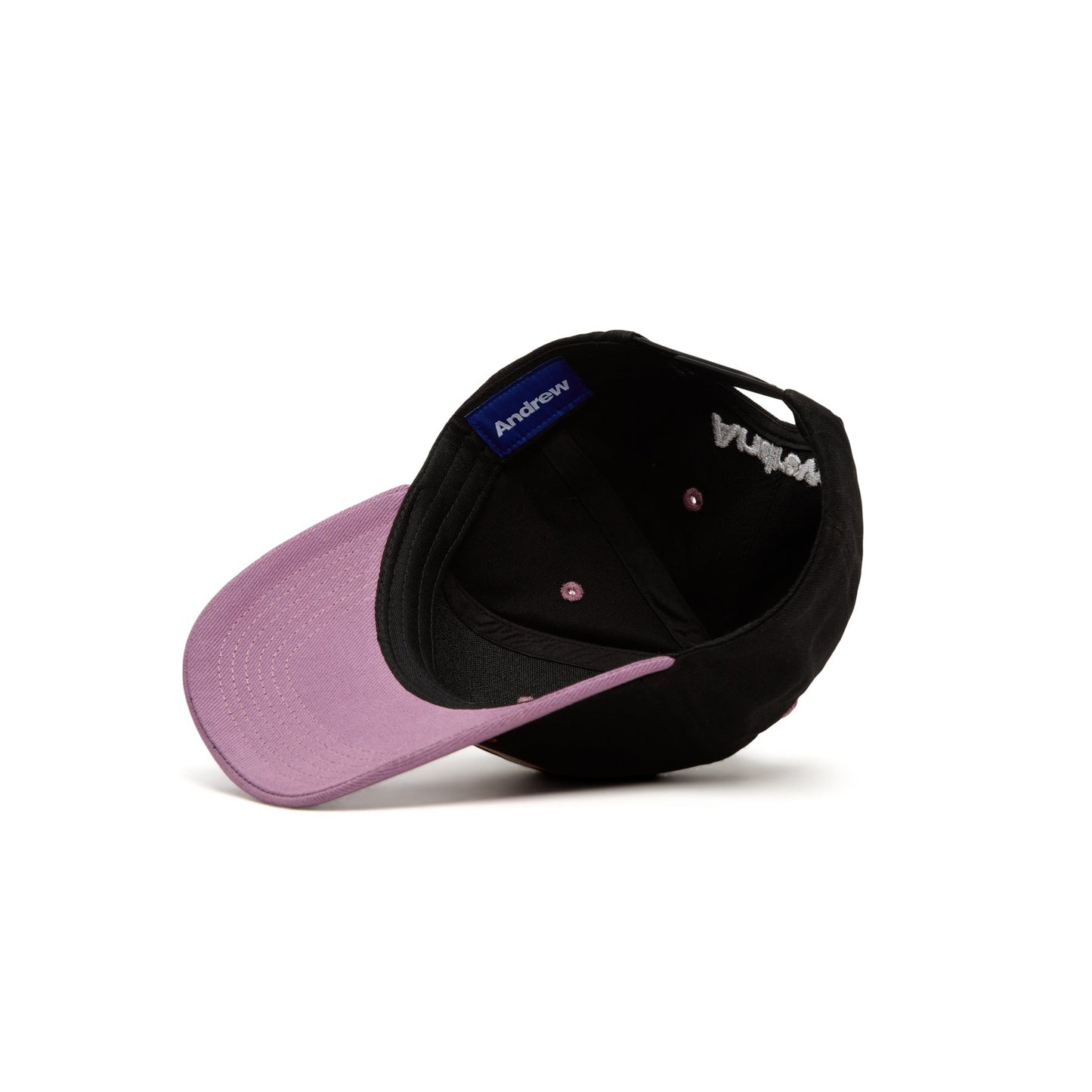 Andrew Lowercase 6 Panel Dad Hat (Black)