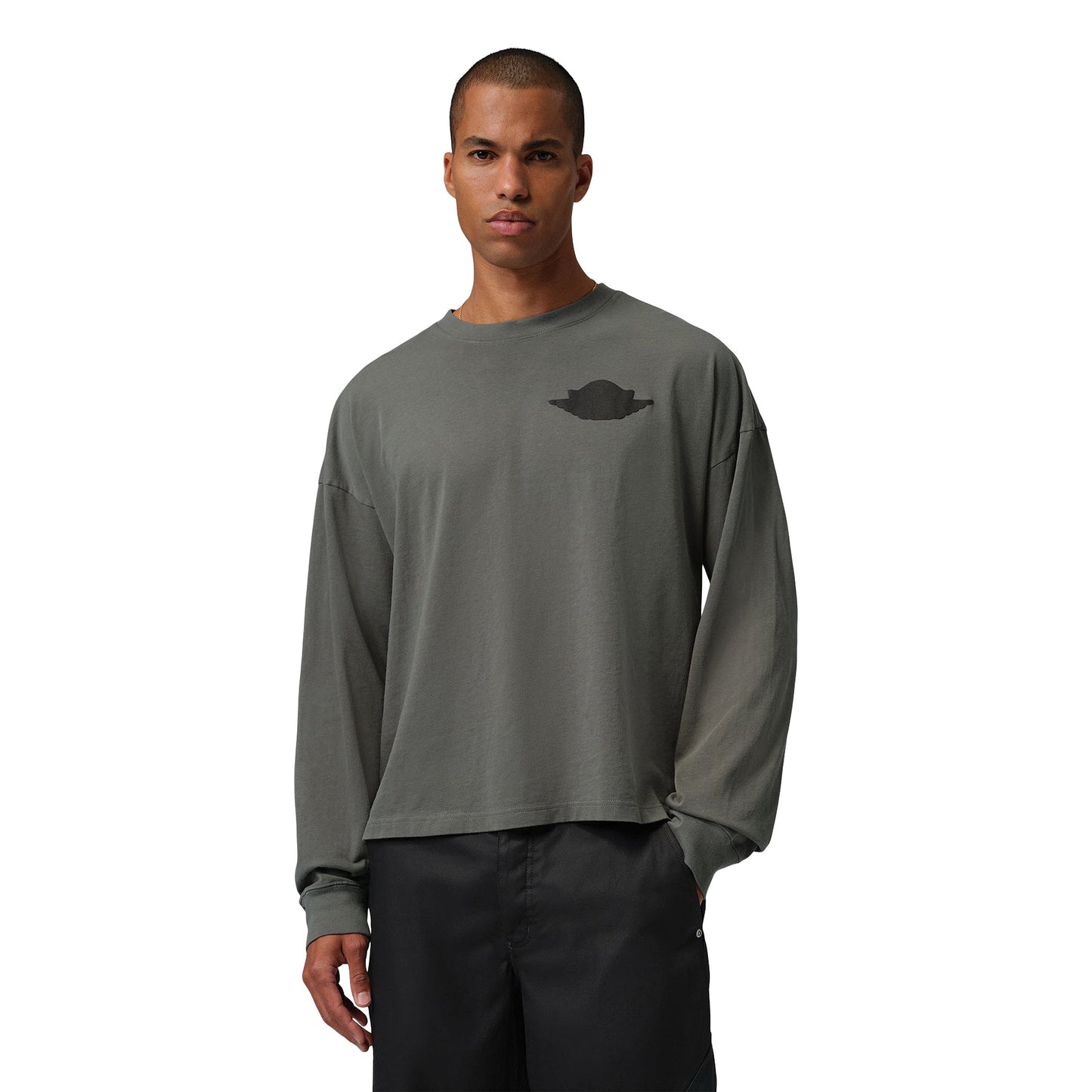 Air Jordan M J Wings LS Tee (River Rock)