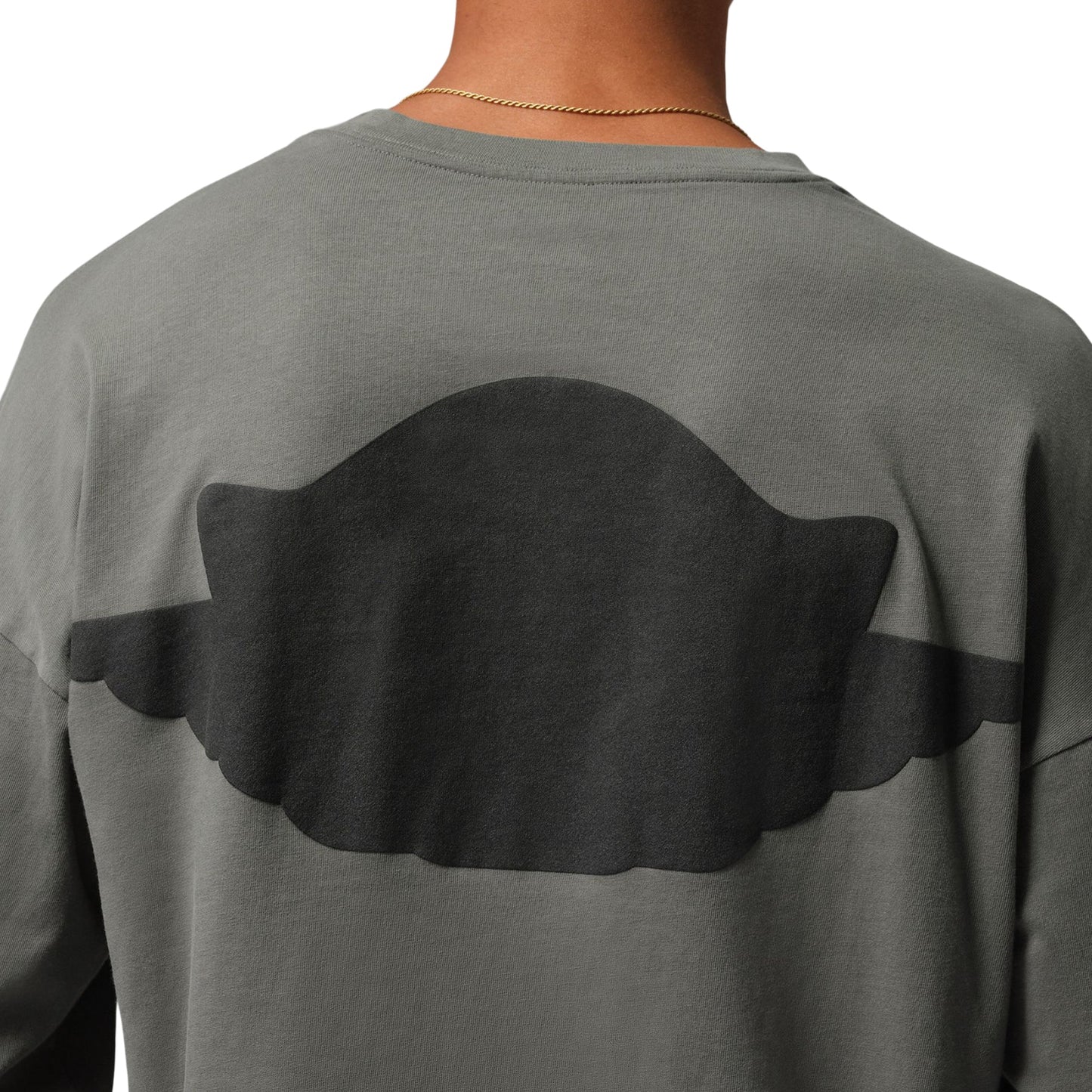 Air Jordan M J Wings LS Tee (River Rock)