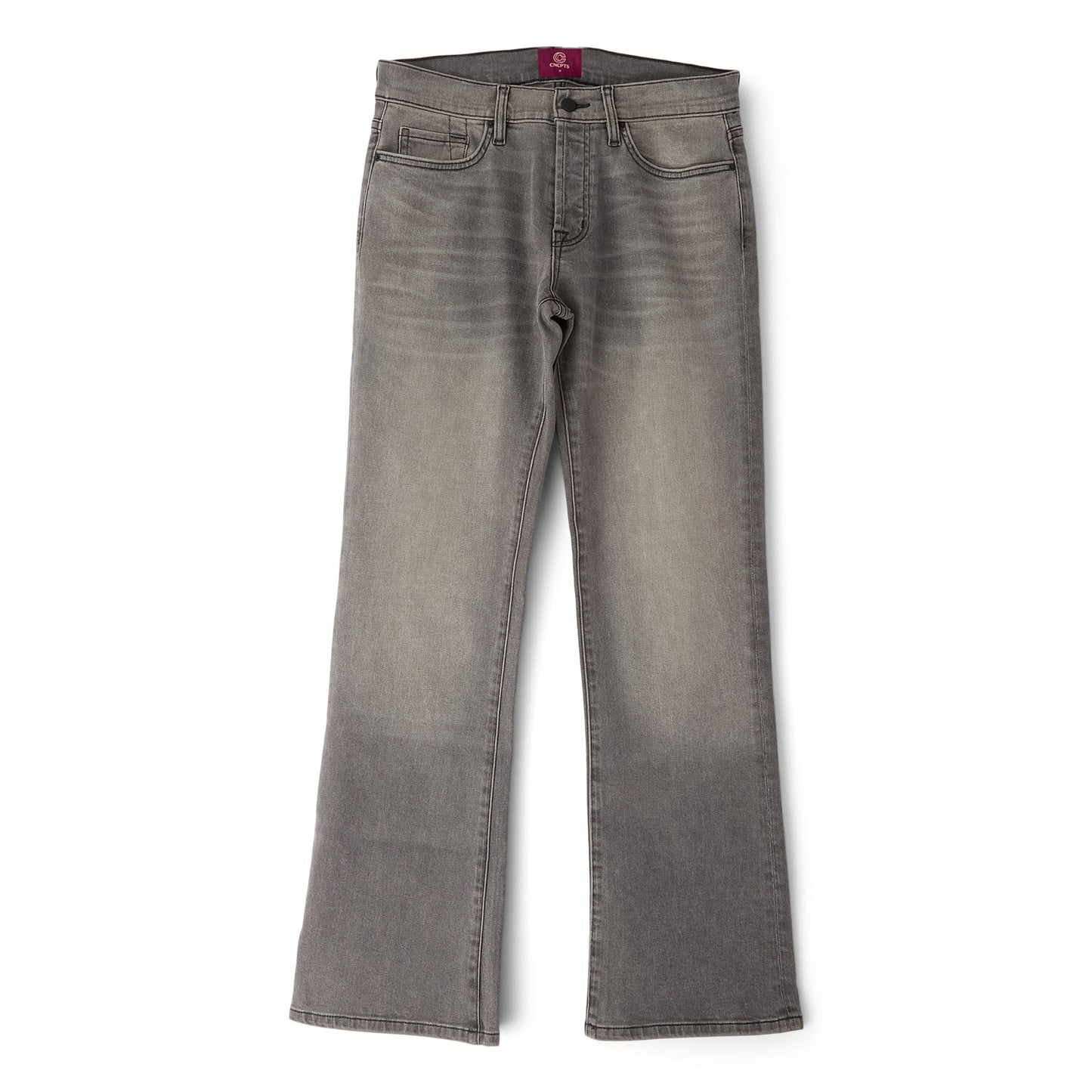 CNCPTS Coated Straight Denim (Black/Grey)