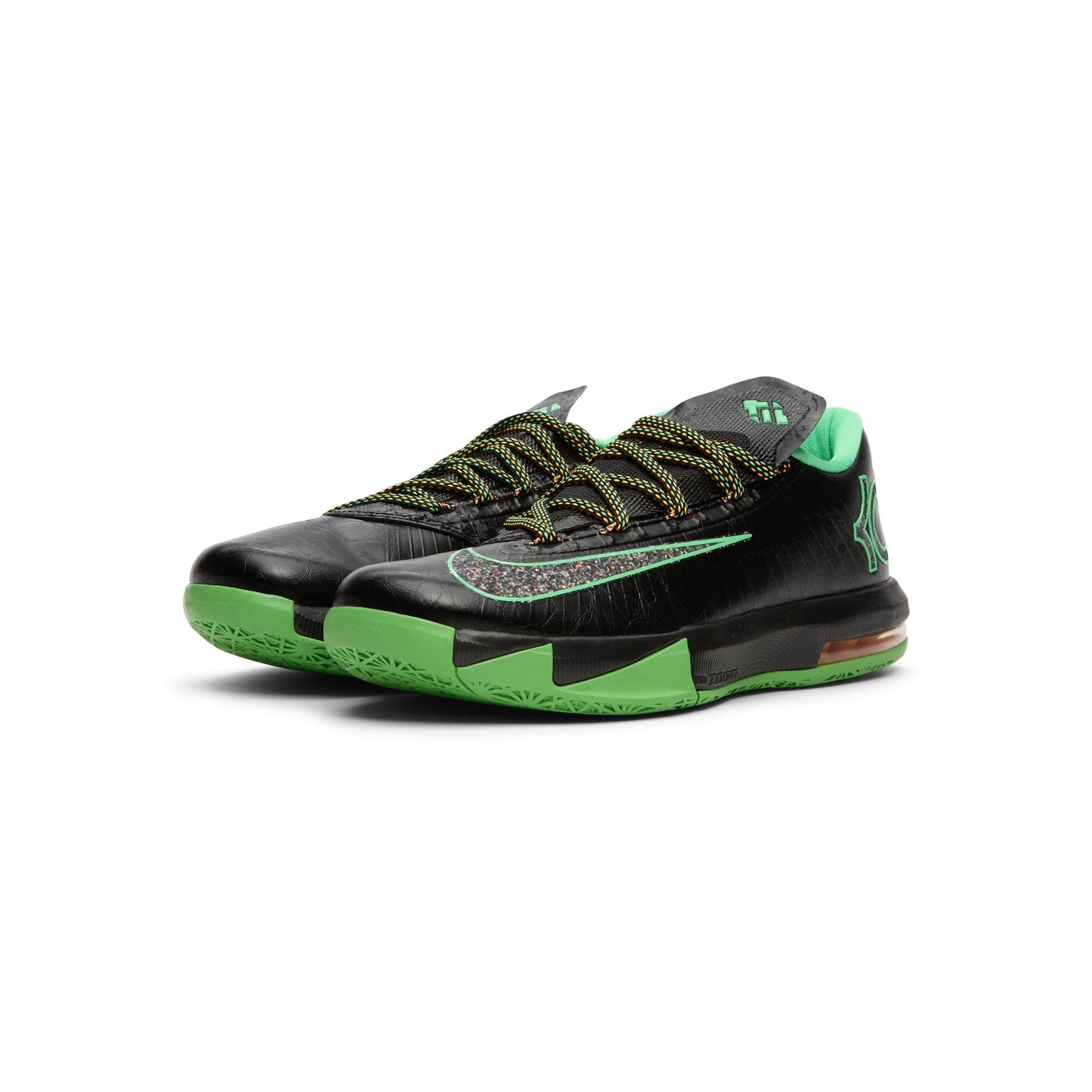 Nike KD 6 (Black/Multi-Color-Lt Lucid Green)