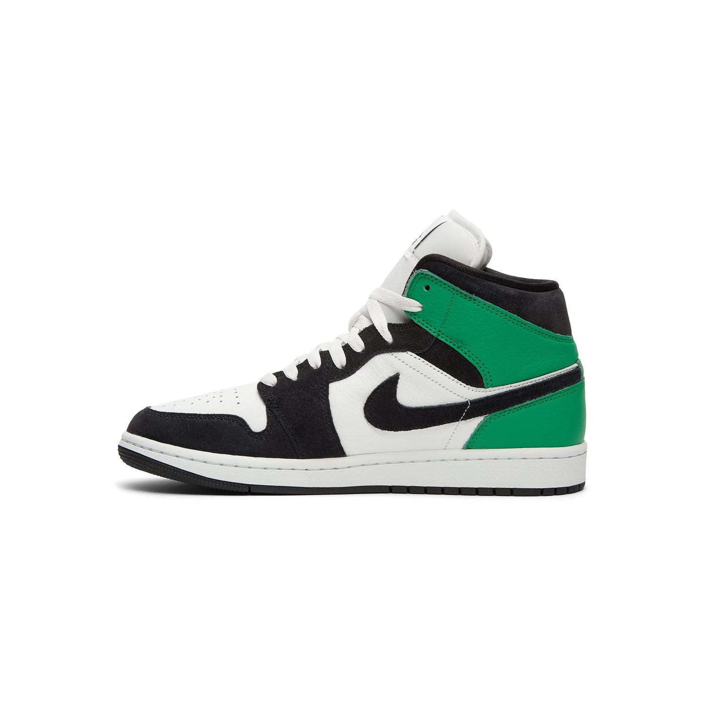 Air Jordan 1 Mid SE (Summit White/Black-Lucky Green)