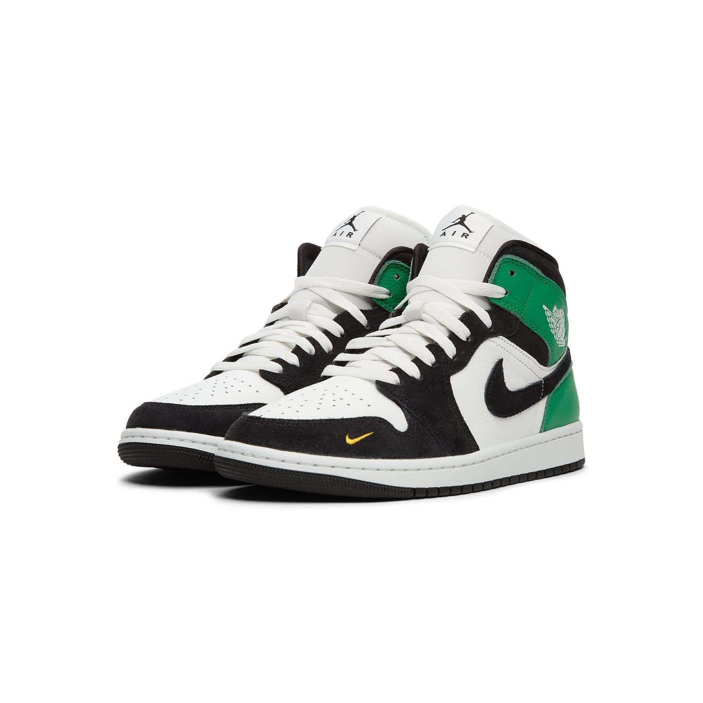 Air Jordan 1 Mid SE (Summit White/Black-Lucky Green)