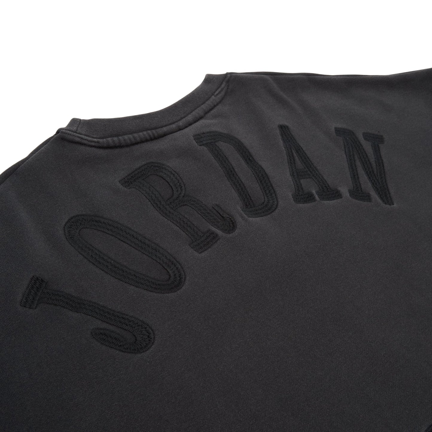 Air Jordan x IH Cropped Fleece Crew-Neck Sweatshirt (Black)