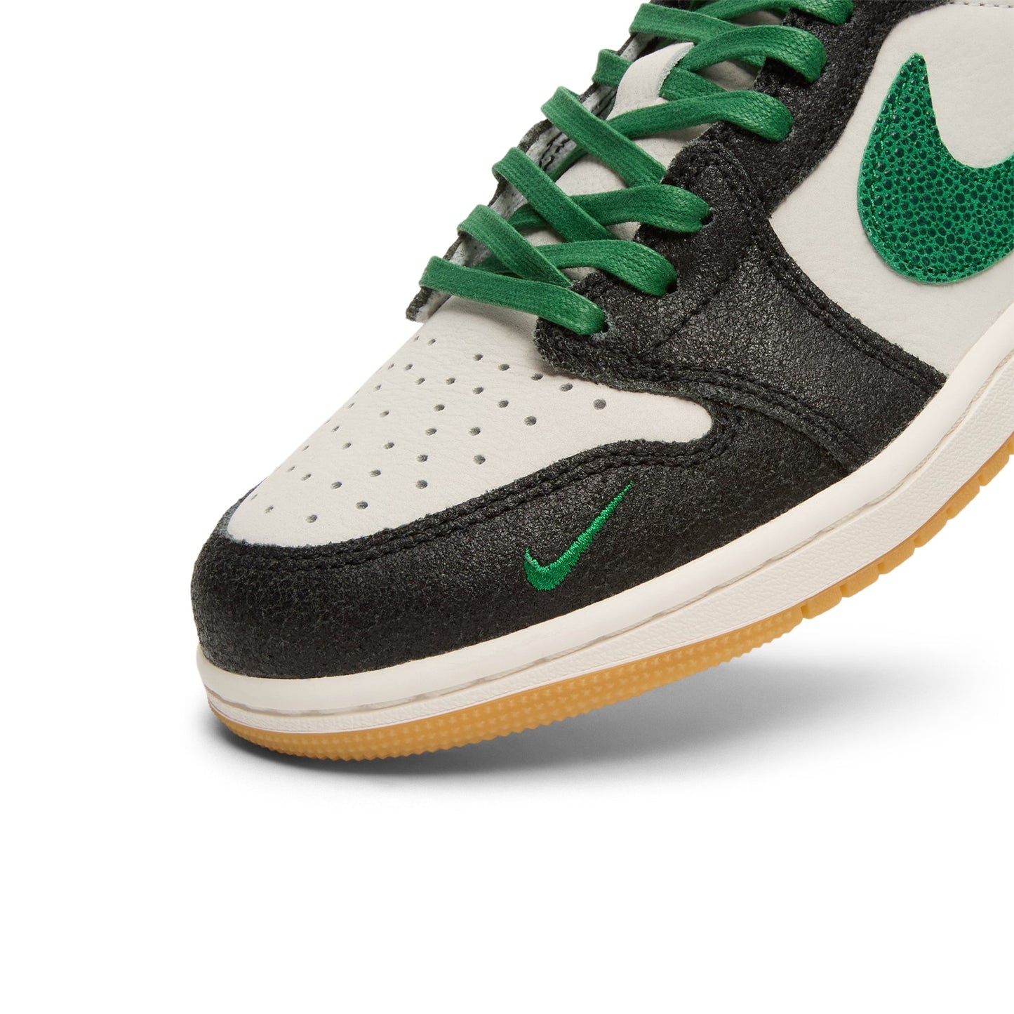 1 Retro Low OG GS "Phantom and Pine Green" (Phantom/Pine Green-Black)