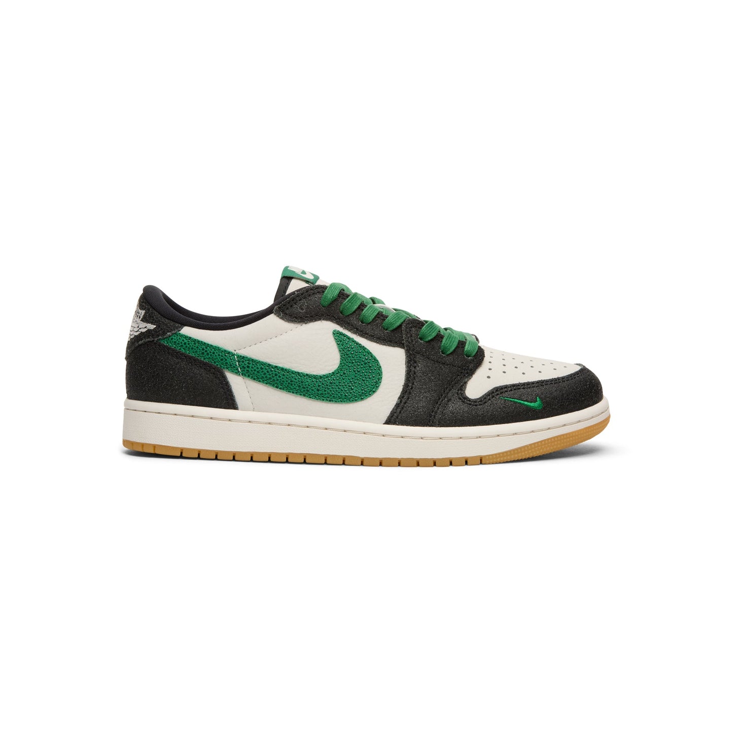 1 Retro Low OG GS "Phantom and Pine Green" (Phantom/Pine Green-Black)