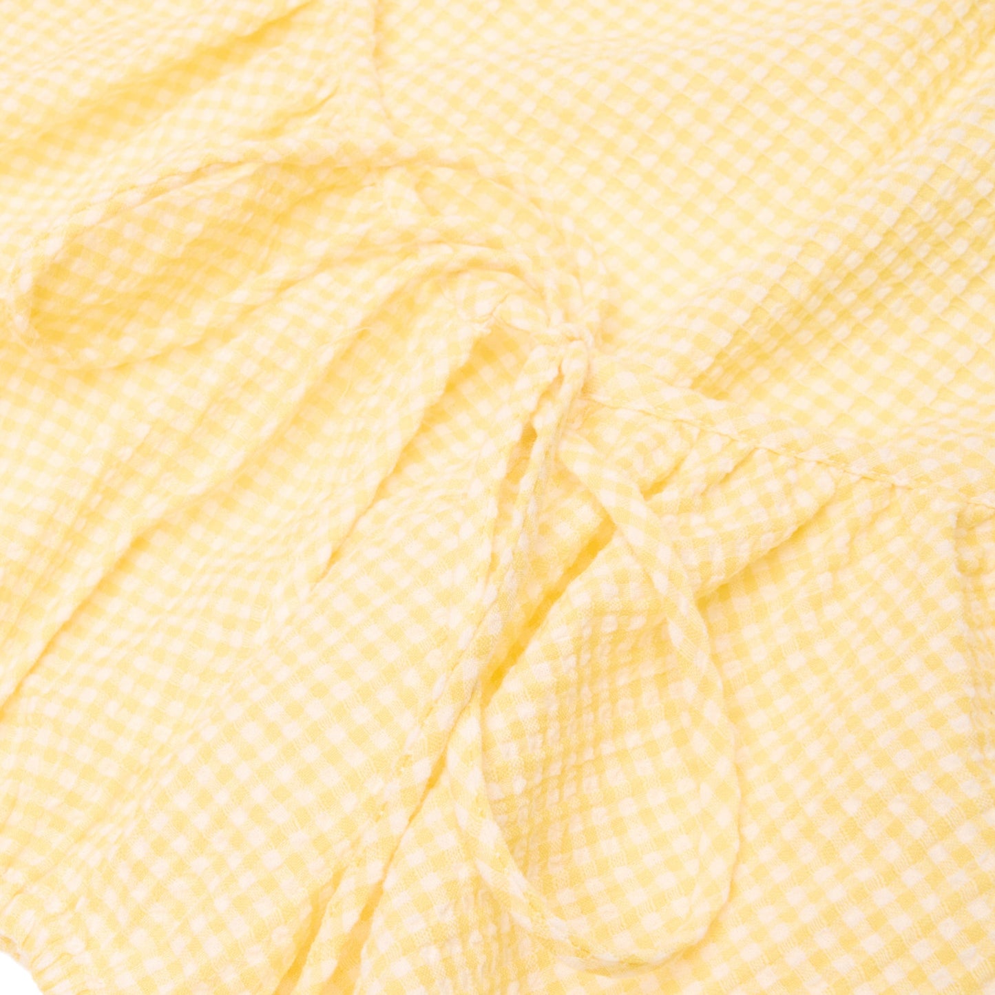 Danielle Guizio Ravello Gingham Top (Yellow)