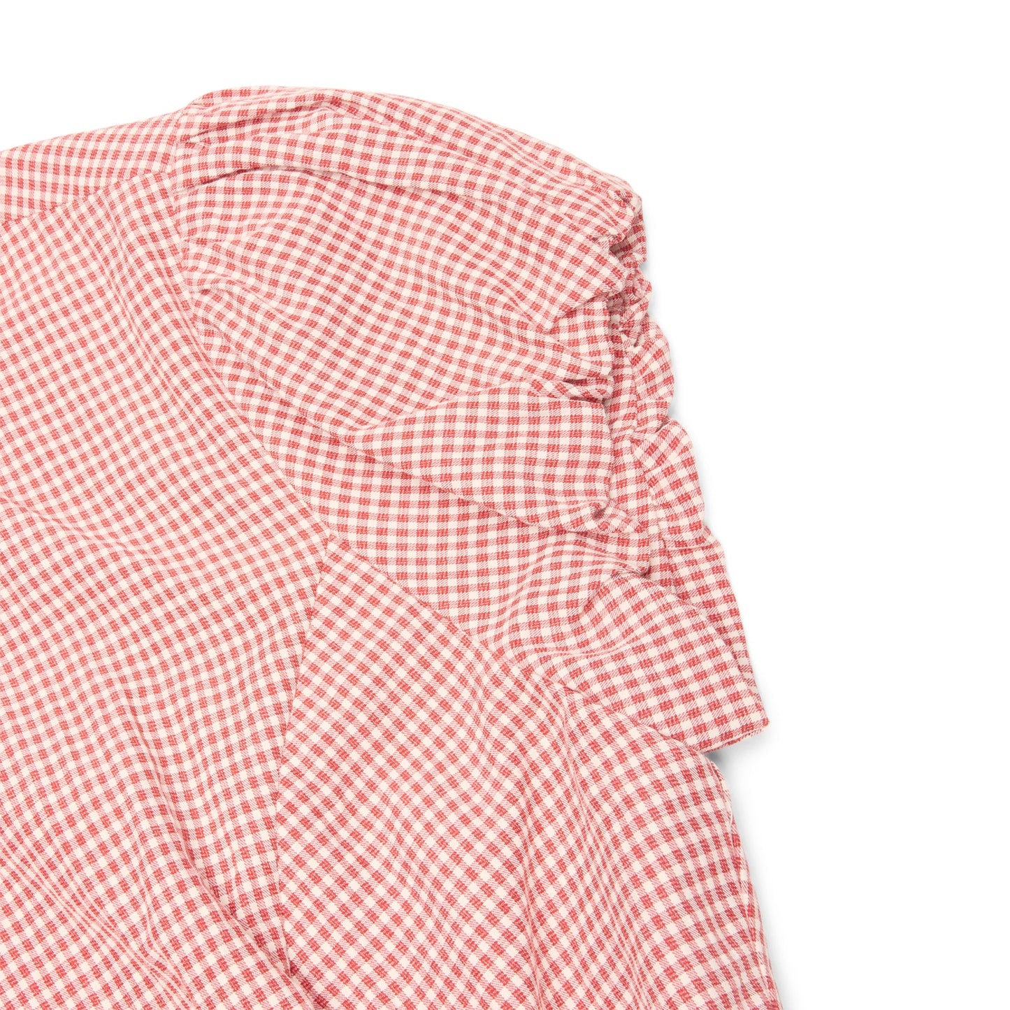 Danielle Guizio Liana Gingham Top (Red love)
