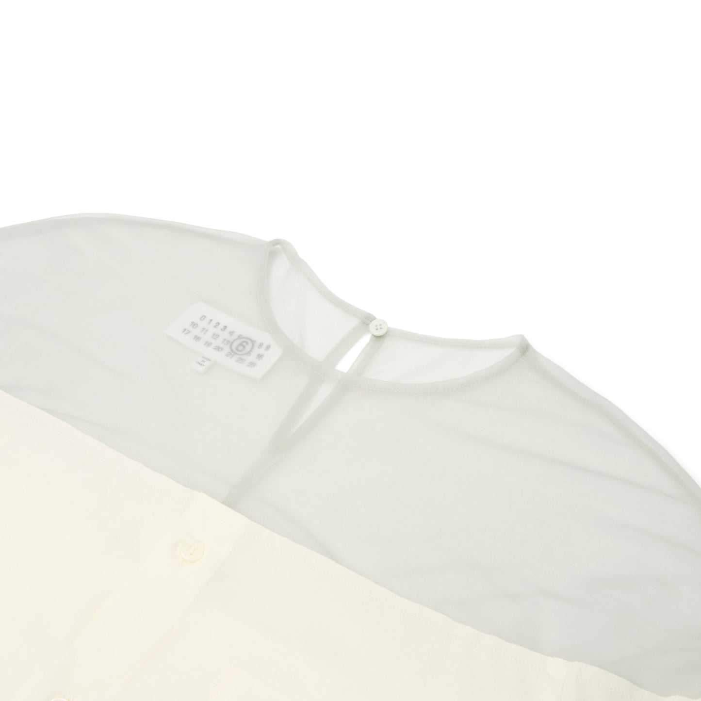 MM6 Maison Margiela Long-Sleeved Shirt (Off White)