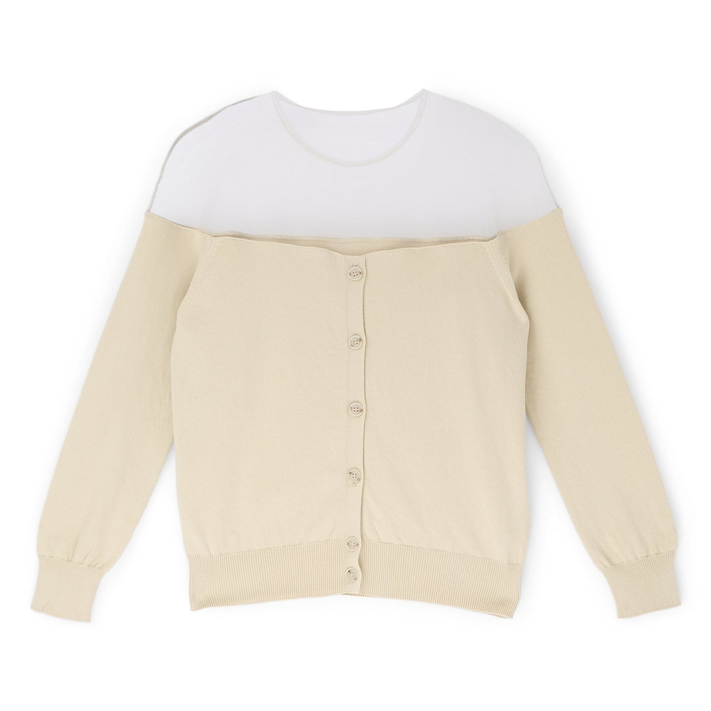 MM6 Maison Margiela Cardigan (Beige)