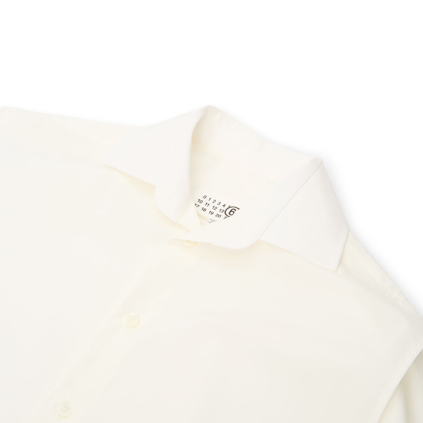 MM6 Maison Margiela Long-sleeved Top (Off White)