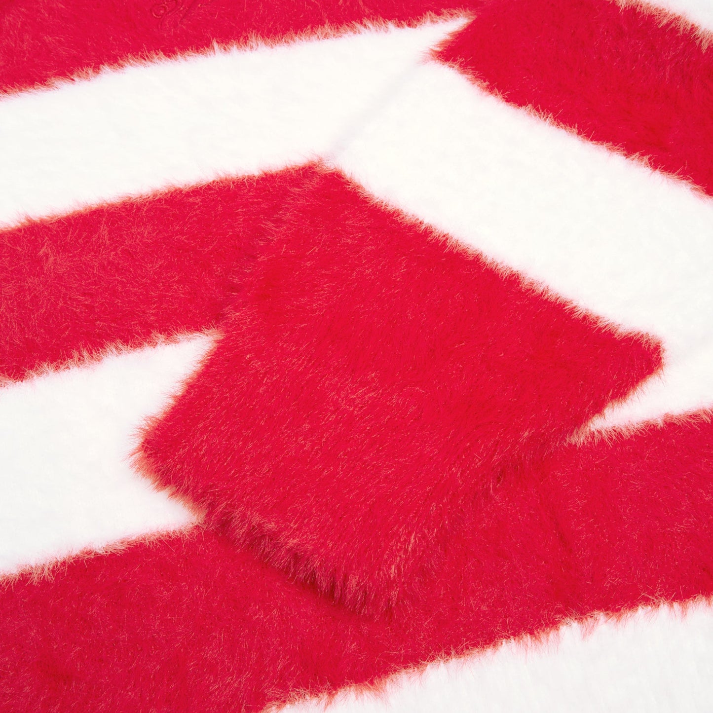3.Paradis Fluffy Knit LS Polo (Redwhite)