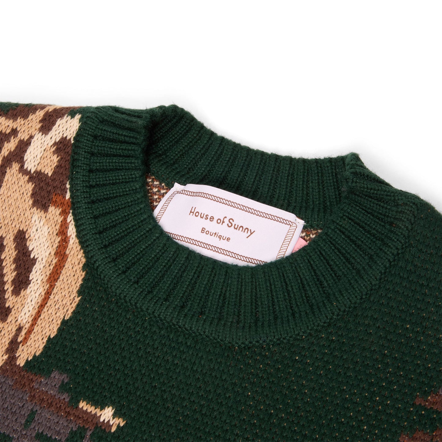 House of Sunny Wild Horses Sweater (Emerald Green)
