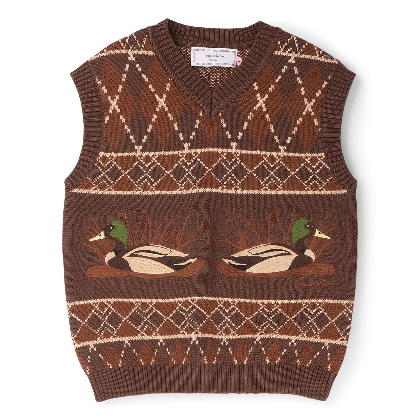 House of Sunny Ripples Vest (Tobacco)