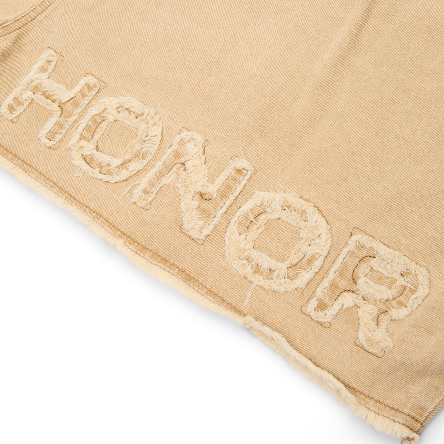 Honor The Gift B-Summer Raw Edge Cropped Jacket (Tan)